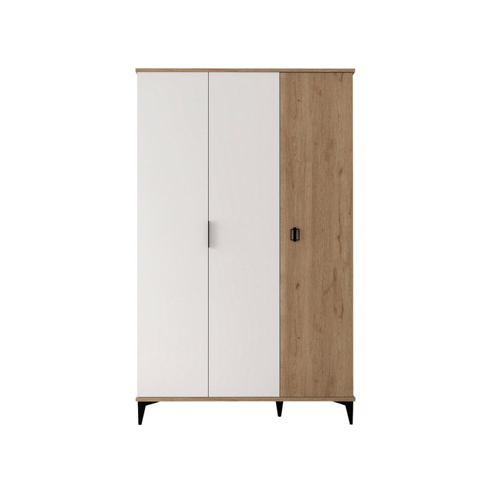 Hanah Home Neva 6303 Armario Roble Zafiro y Blanco